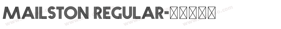Mailston Regular字体转换